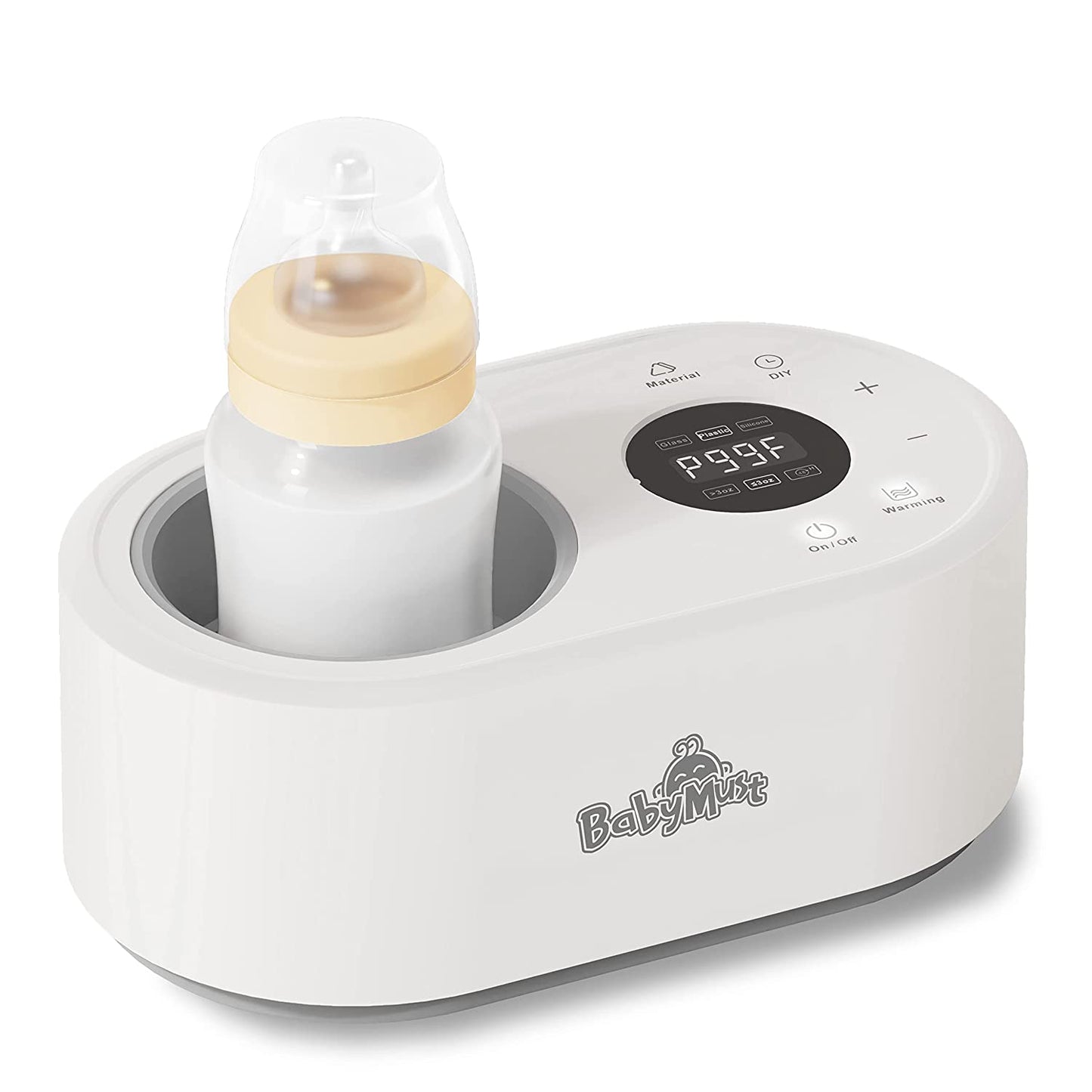 Bottle Warmer Water-Free Baby Bottle Warmer Milk Warmer Food Heater for Breastmilk & Formula with Precise Temperature Control & Timer