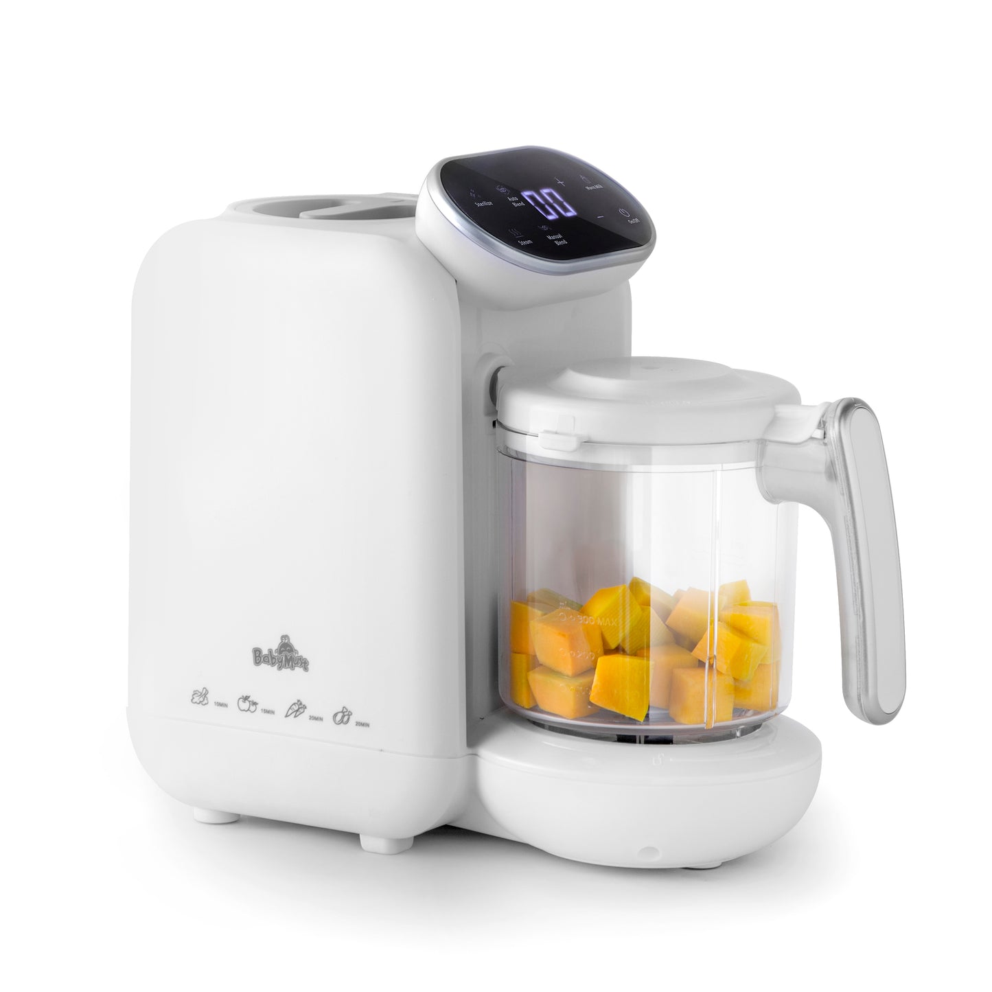 Baby Food Processor | Baby Food Maker | Mul-tifunctional Baby Food Puree Steamer and Grinder with Ergonomic Touch Screen Control, Large Capacity Blender, Free Baby Food Recipe Book