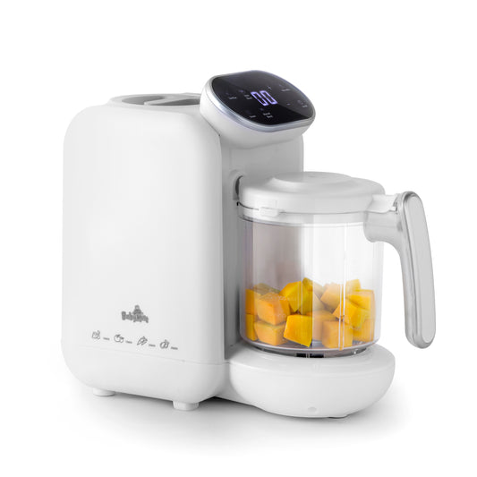 Baby Food Processor | Baby Food Maker | Mul-tifunctional Baby Food Puree Steamer and Grinder with Ergonomic Touch Screen Control, Large Capacity Blender, Free Baby Food Recipe Book