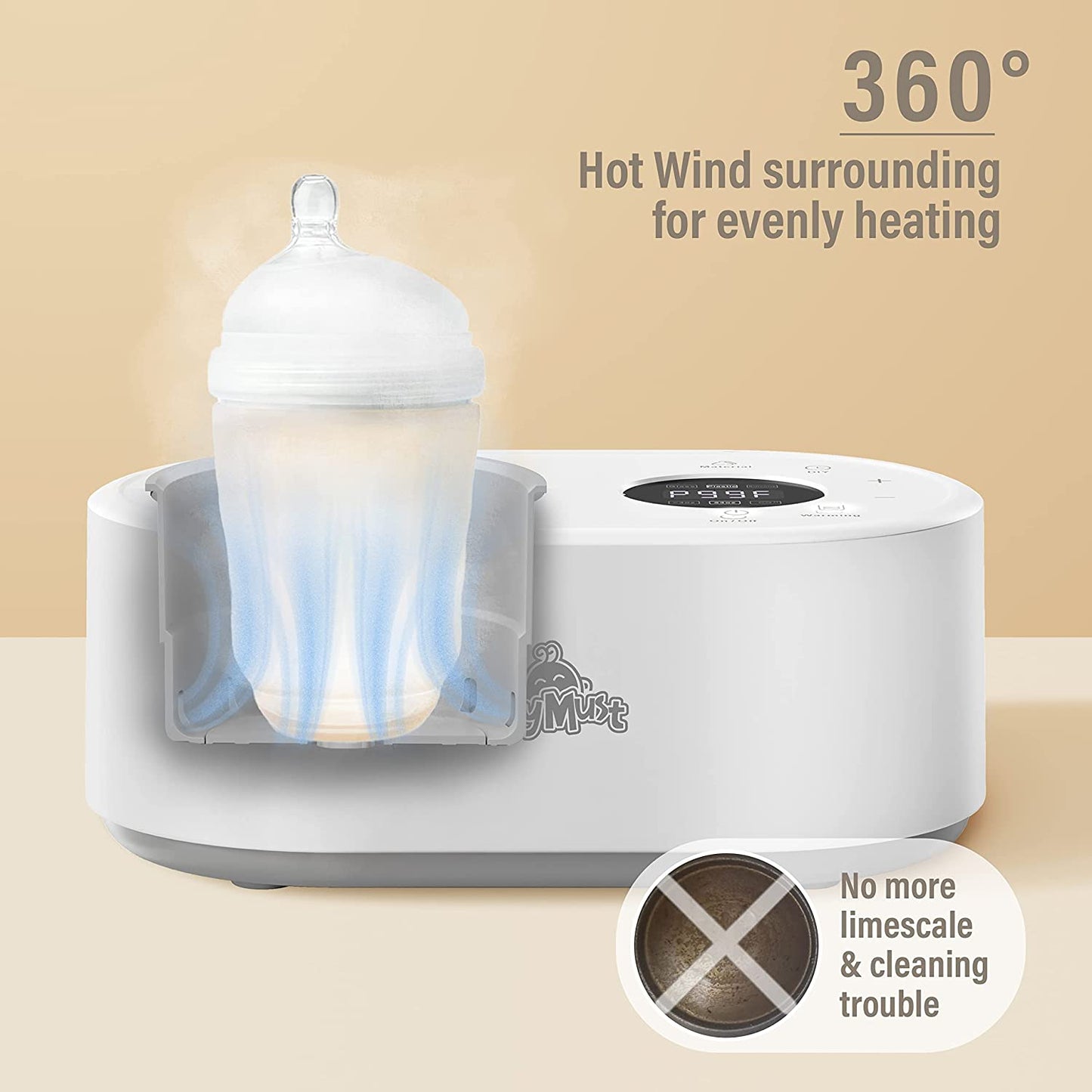 Bottle Warmer Water-Free Baby Bottle Warmer Milk Warmer Food Heater –  babymuststore